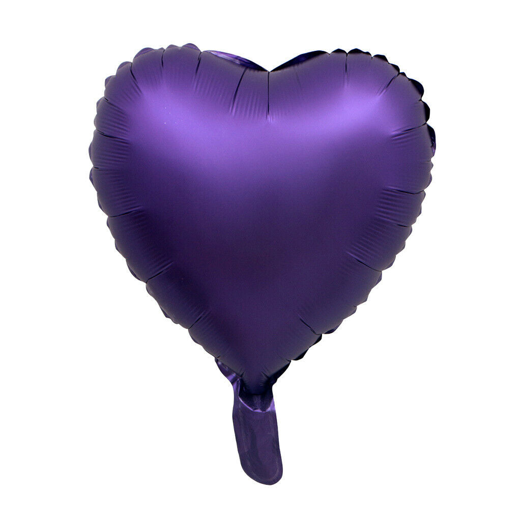 18 inch Heart Shaped Foil Mylar Balloons Wedding Decoration Purple
