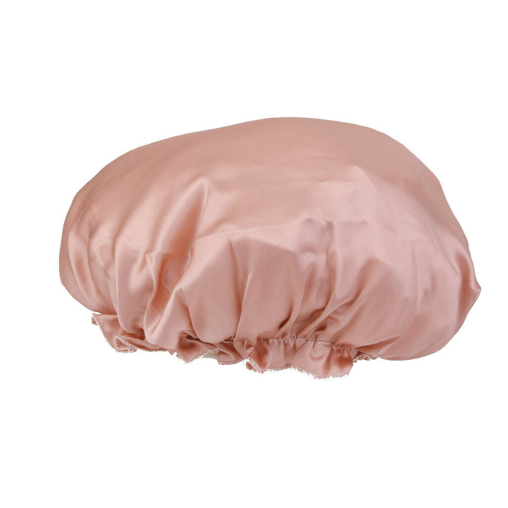 2 Pieces Of Natural Silk Sleeping Night Hat Headgear Bonnet Hat