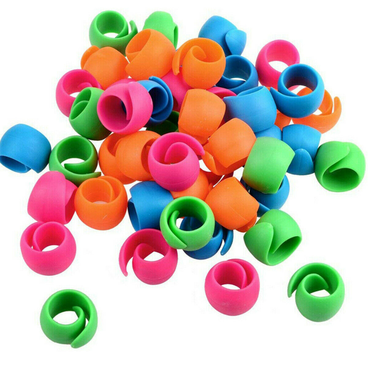 12Pcs Silicone Thread Spool Tool Sew Holder Huggers For DIY Bobbins Clip Clamp