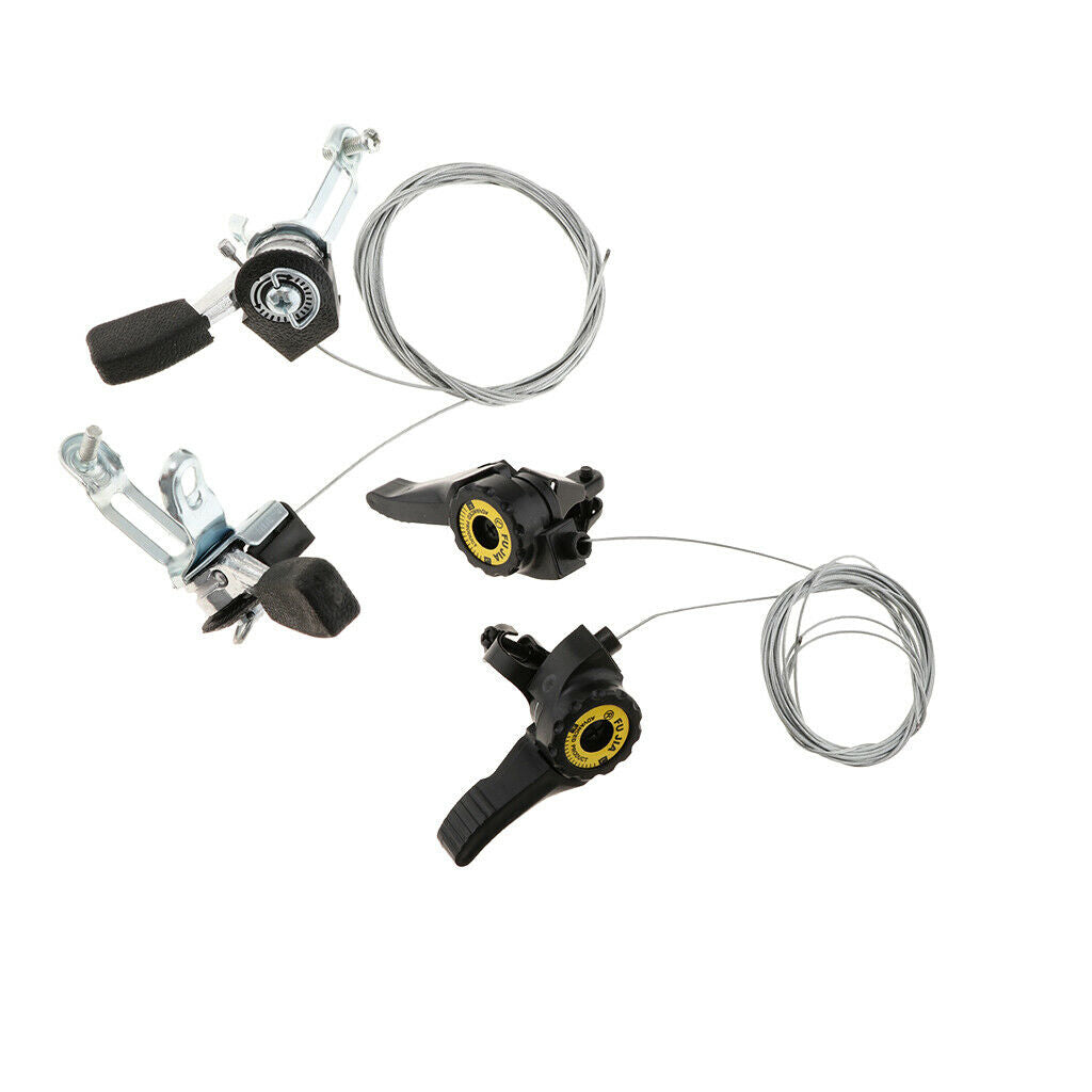 5/6/7 Speed Shifter MTB Bike Brake Lever Combo 59-79'' Shift Cables (2 Pair)