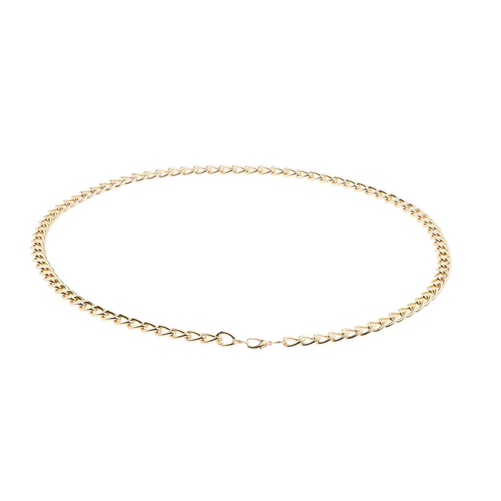 Simple Necklace Punk Link Chain Golden Sexy for Bar Party 90CM S