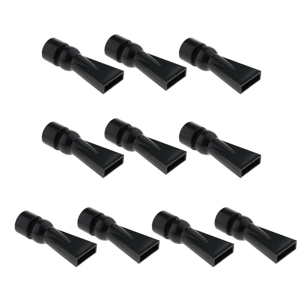 10 pieces aquarium pump duckbill nozzle water outlet return pipe black