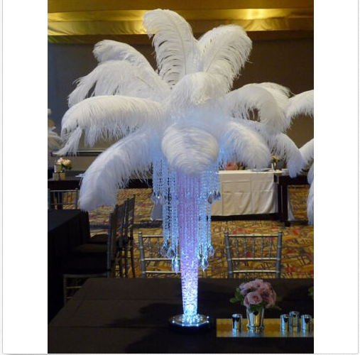 100pcs Natural white Ostrich feather 6-8in/15-20cm Diy carnival costume headress
