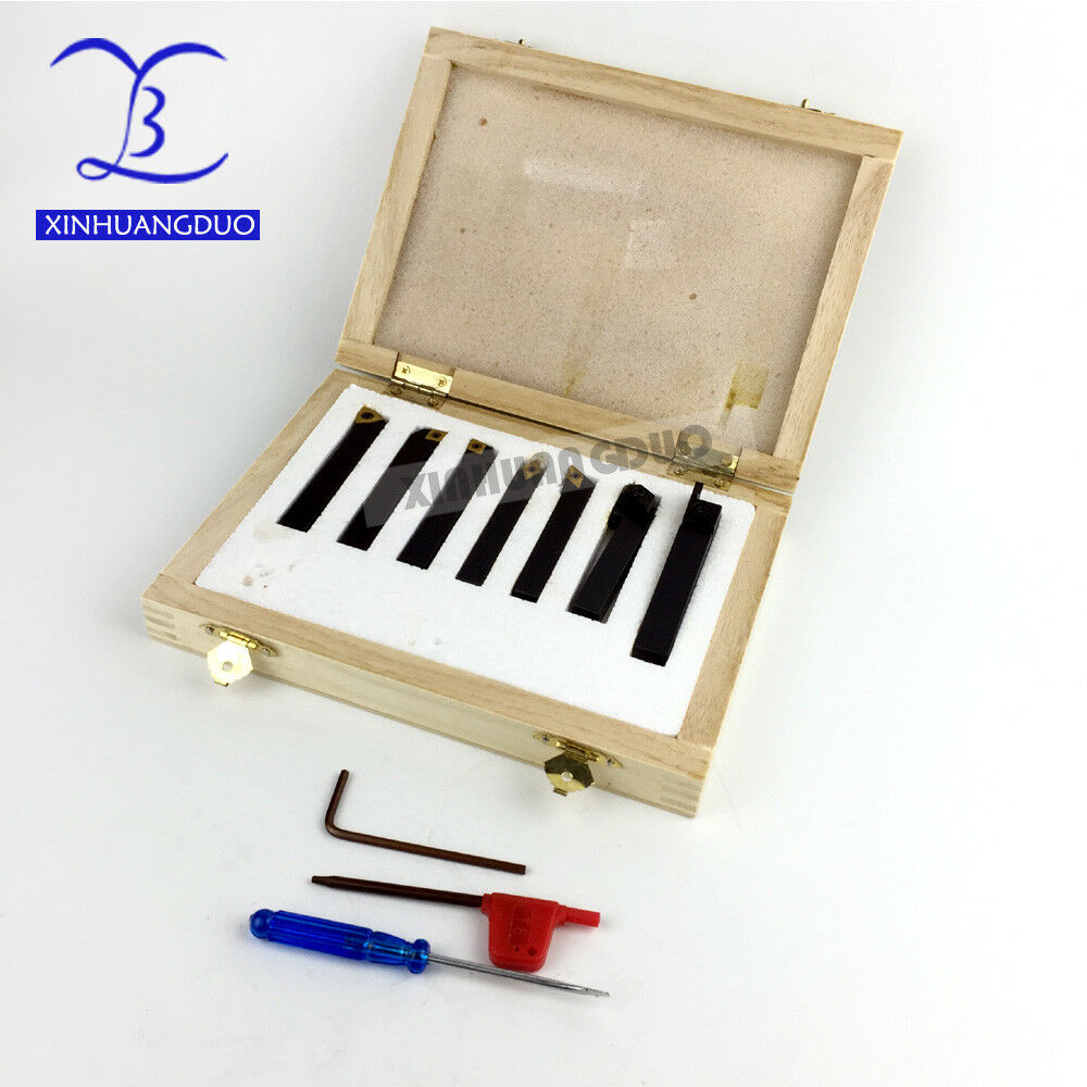 8mm 7pcs/set indexable carbide turnnig tools, lathe cutting tools set