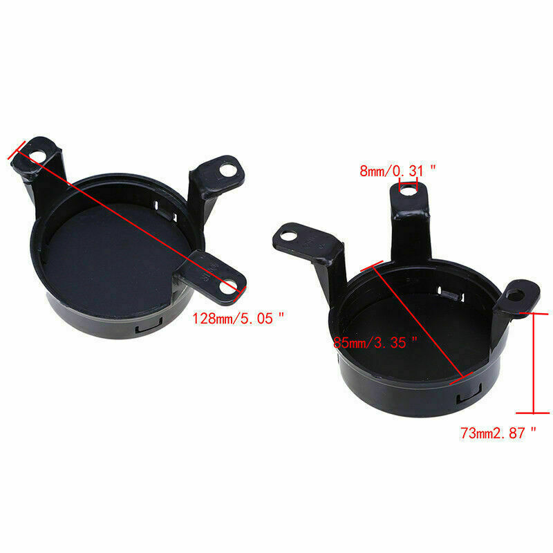 Pair Fog Light ACC Sensor Decorate Cover For Audi A6 S6 A7 S7 RS6 RS7 2011-2016