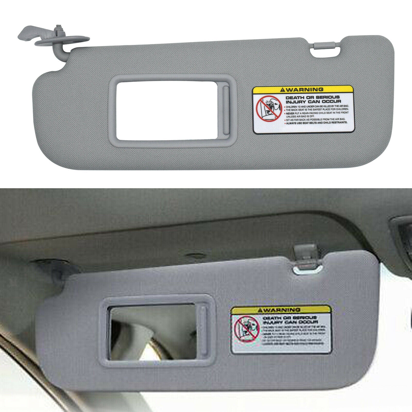 Car Sun Visor 852103X000TX for Hyundai Elantra Grey 2014 2015 2011-2015