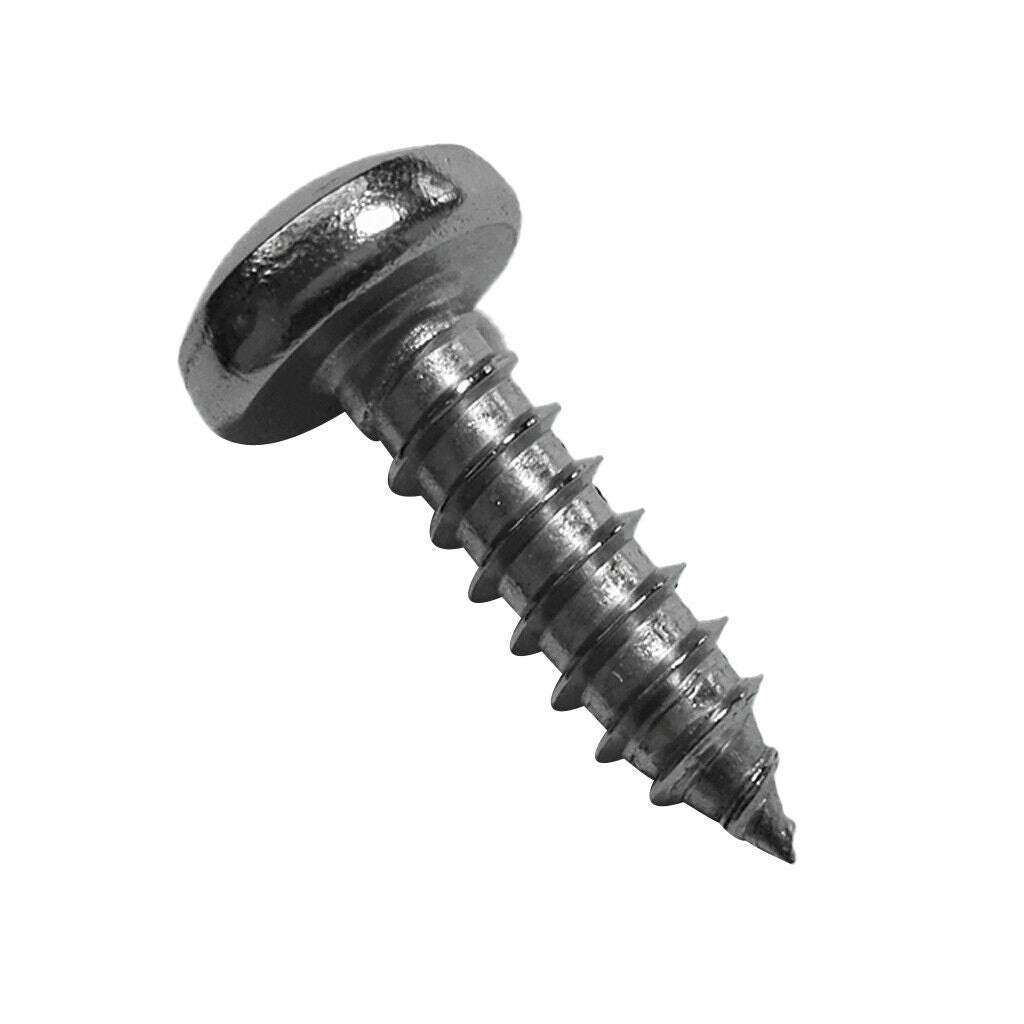 40 Pieces M5 Stainless Steel Round Cross Pan Flat Head Self-Tapping Screws
