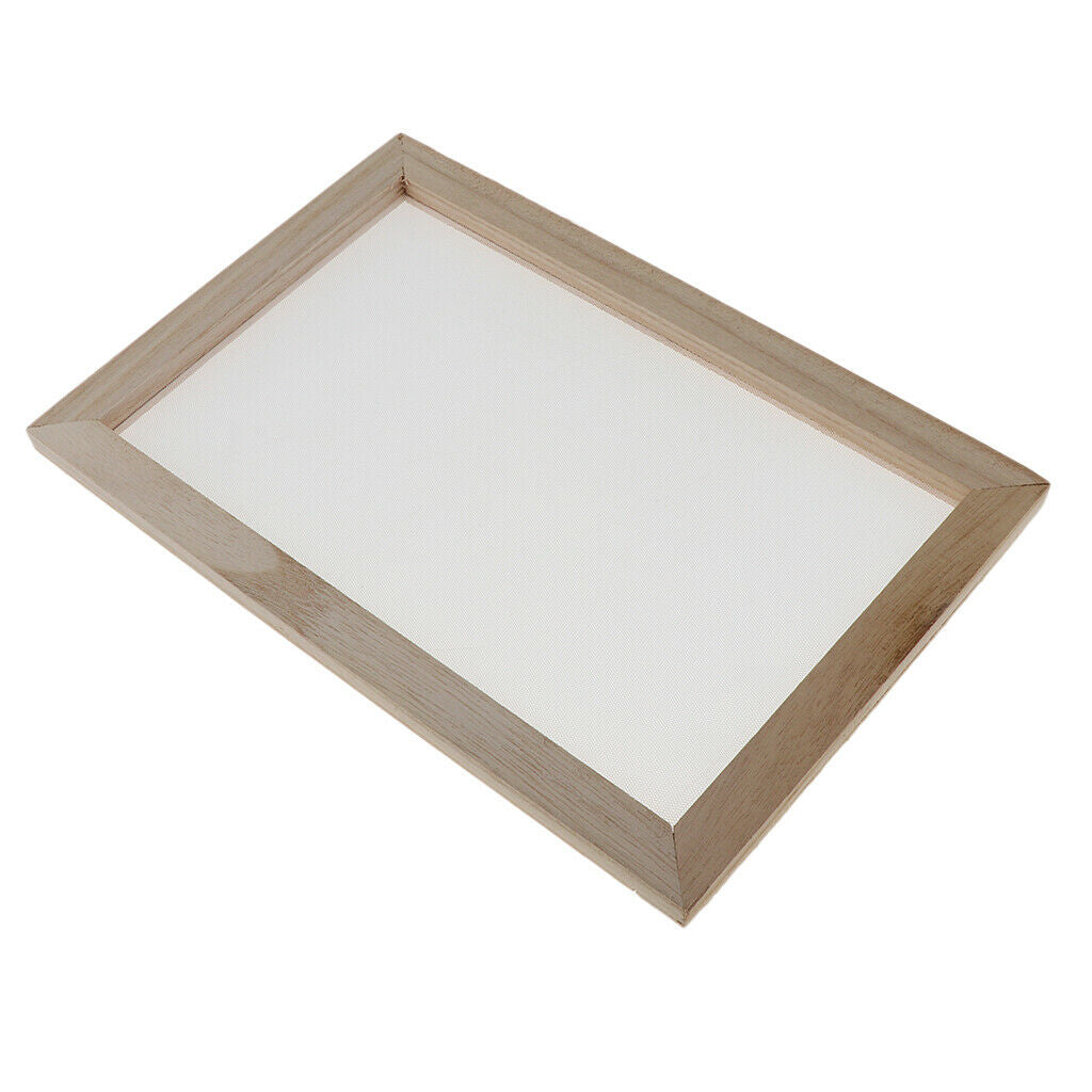 Prettyia 2x Paper Making Frame Screen Kids Children DIY Hadnade Paper Craft