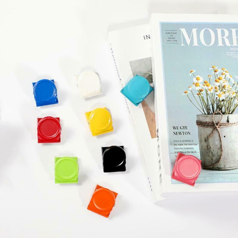 Colorful Magnetic Memo Note Paper Clamp Randomly Color Ideal for Classroom Home