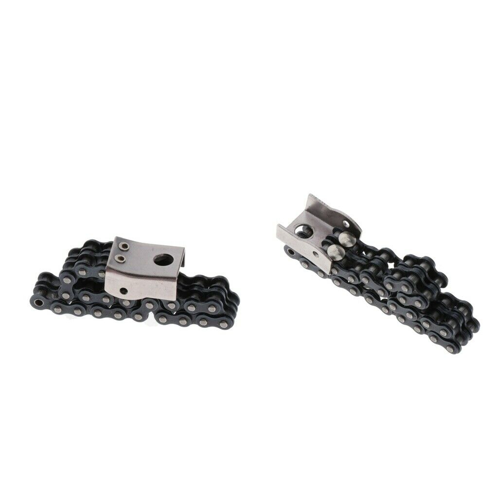 2Pieces Drum Pedal Chain Beater Linkage Connecting Chain Drum Parts Steel