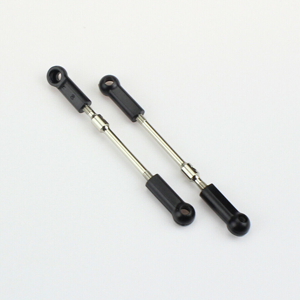 2Pcs RC Car Steering Servo Linkages Pull Rod for Wltoys 104001 1/10 RC Car