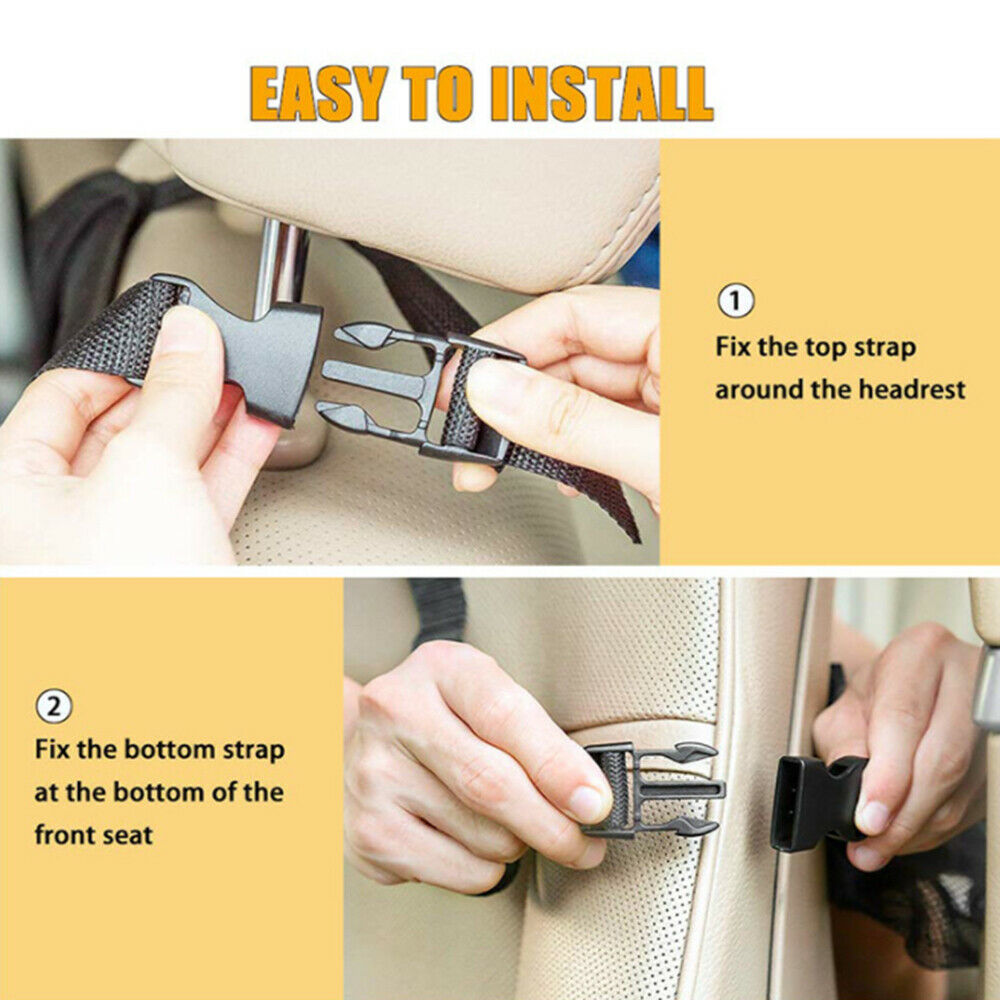Portable Car Seat Back Organizer Multi-Pocket Storage Bag Tablet Holder Tidying