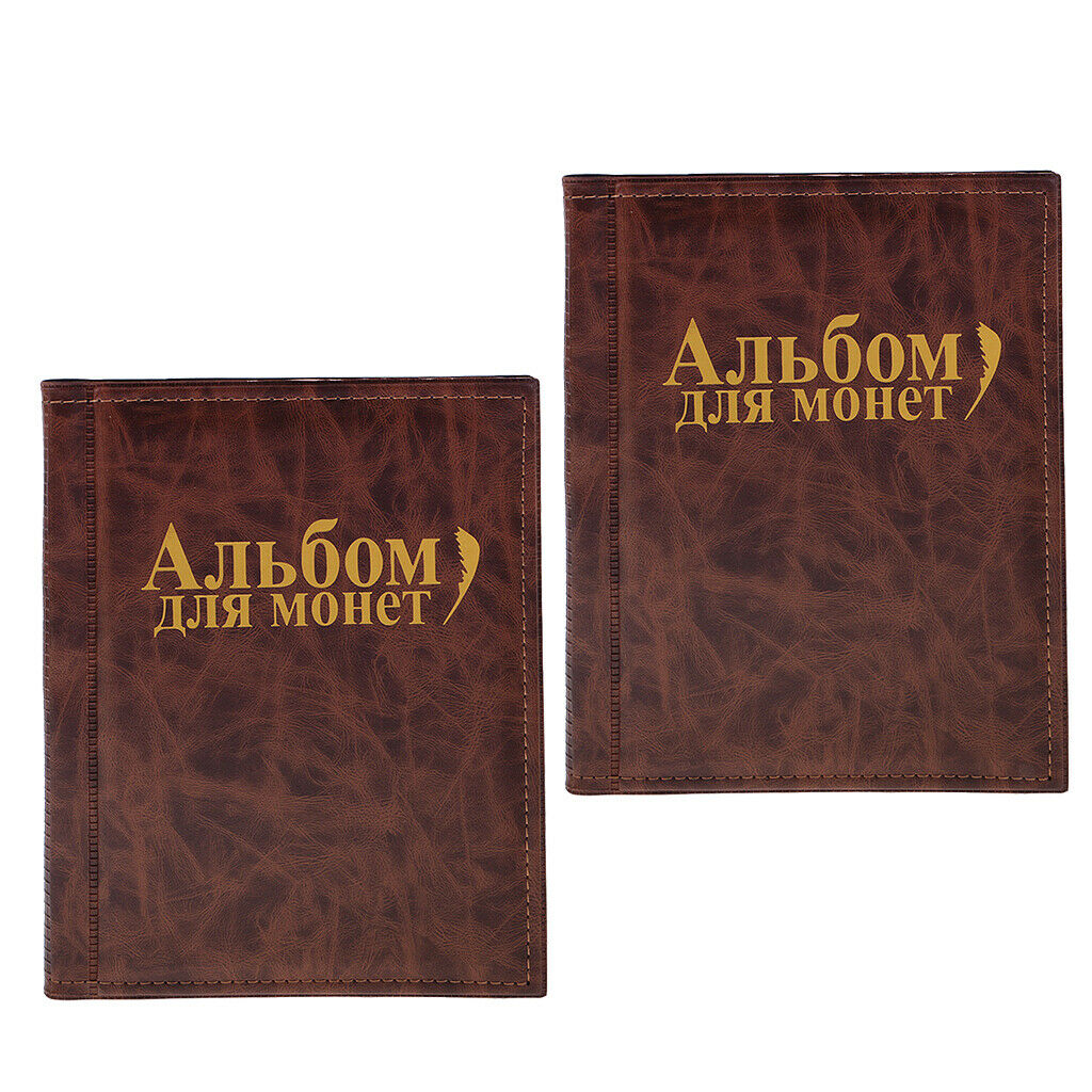 2x Coin Holders Album 10 Pages for 250 Units  Pockets Book