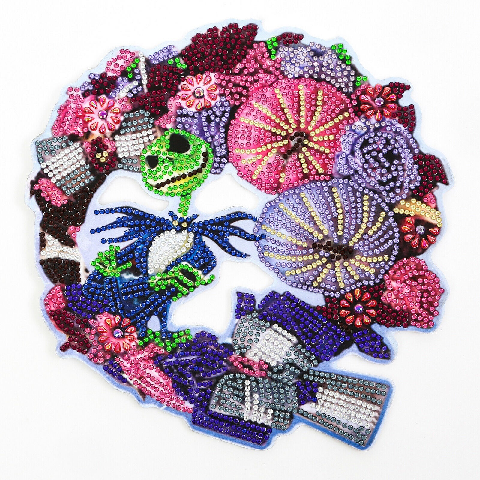 Colorful Diamond Painting Wreath Kit Handcrafted Embroidery Craft Wall Decor
