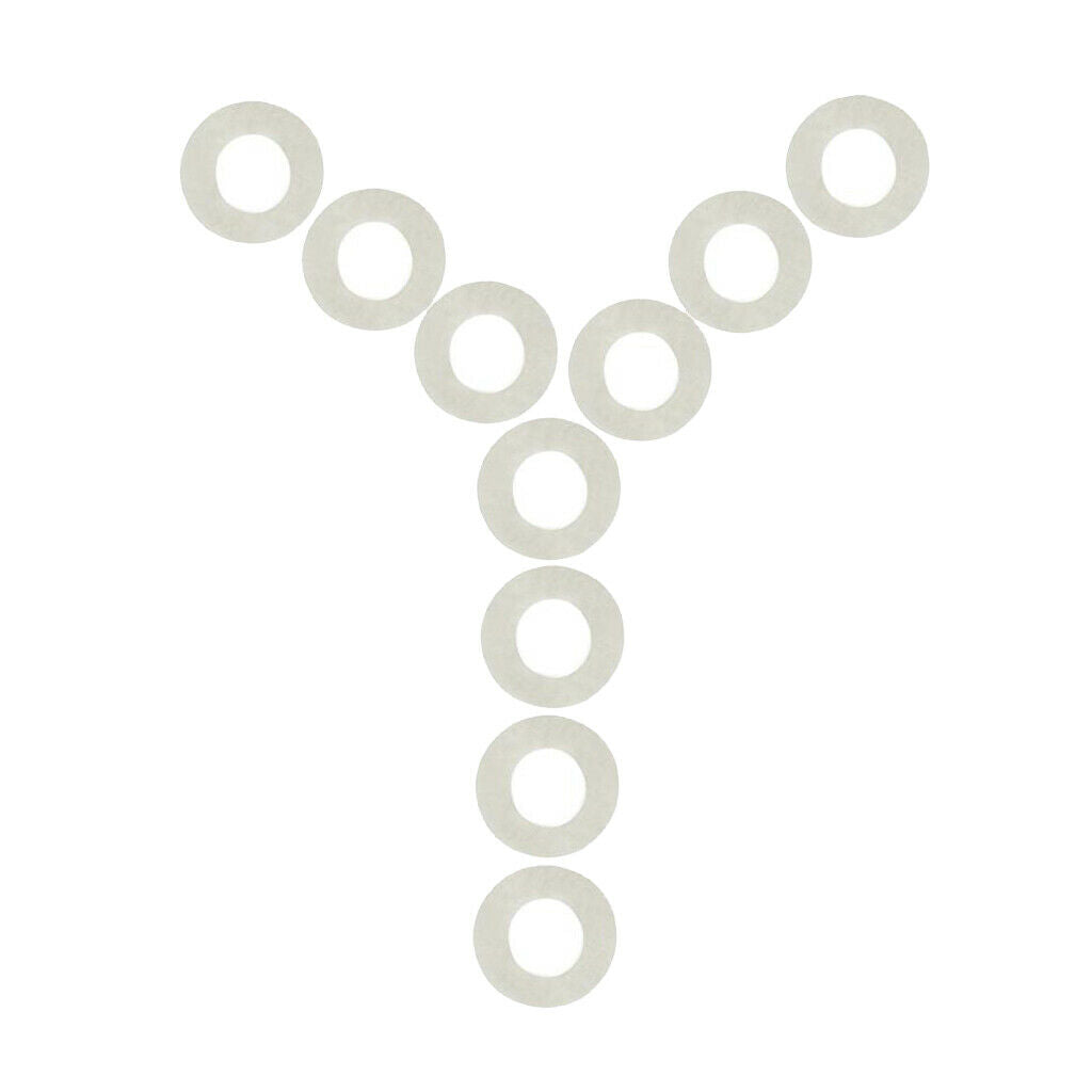 10 Pieces White Trumpet Pads for Trumpet Trombone Repair Replacement