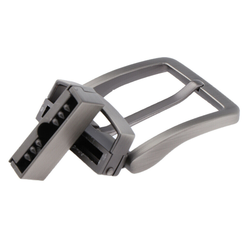 2 Pieces Metal Reversible Belt Buckle Single Prong Replacement Pin Buckle Retro