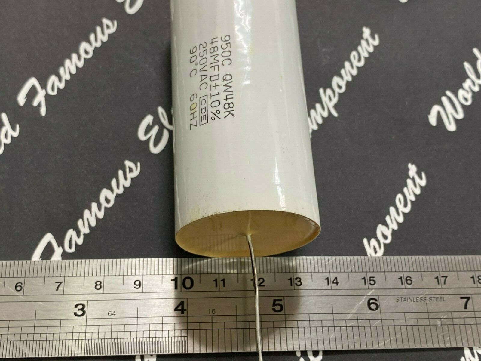 1pcs-CDE 950 48uF 250V(ac) 10% 950CQW48K Polypropylene Axial Film Capacitor