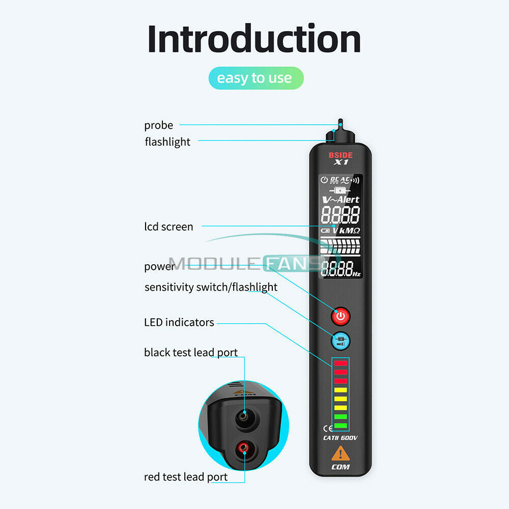 Dual Mode Intelligent Digital Multimeter Electric Pen Voltage Tester Detector