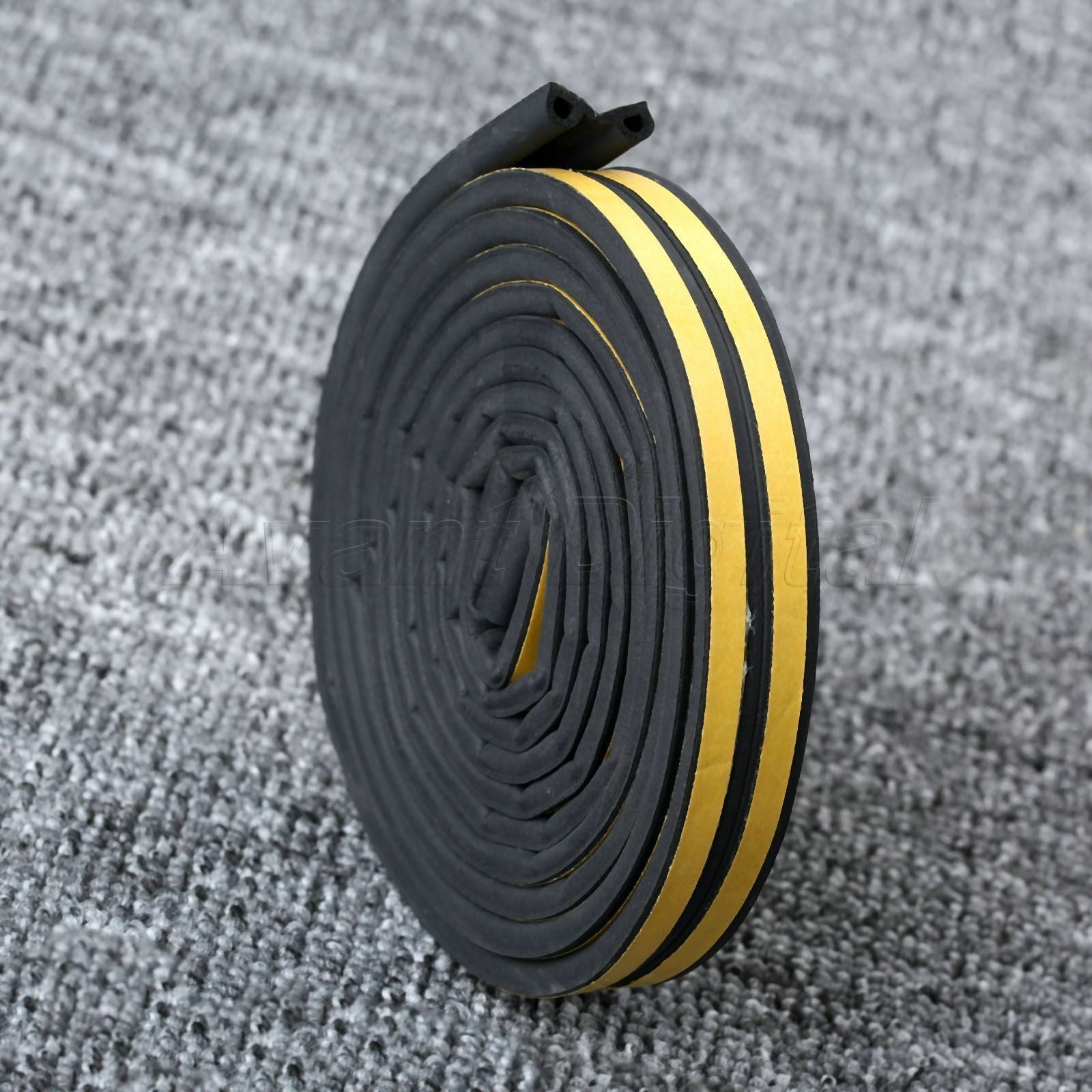 Car Foam Draught Excluder Adhesive Window Door Seal Strip EPDM Rubber 5M P Type