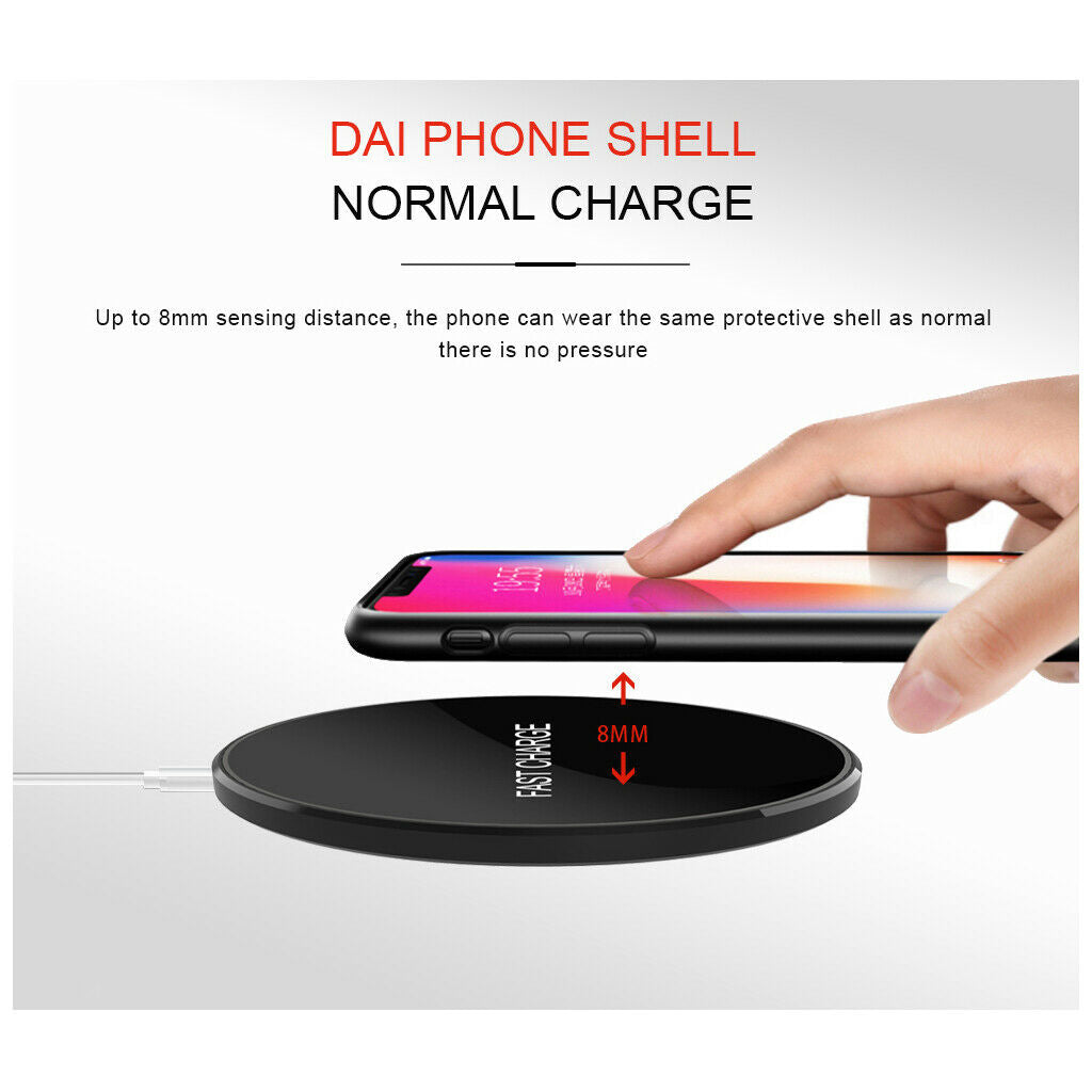 Wireless Charger QI Fast Wireless Charging 10W Quick Charge Standard Charge