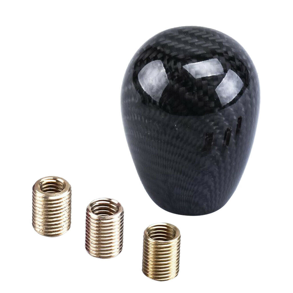 Car Manual Round Ball Gear Shift Handle Knob Head with Adapters Universal
