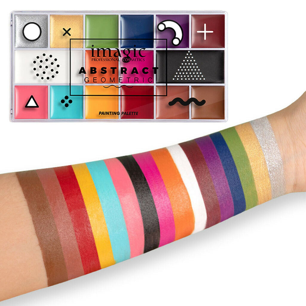 Professional 16 Colors Flash Paint Oil Makeup Palette Kit for Halloween Prom