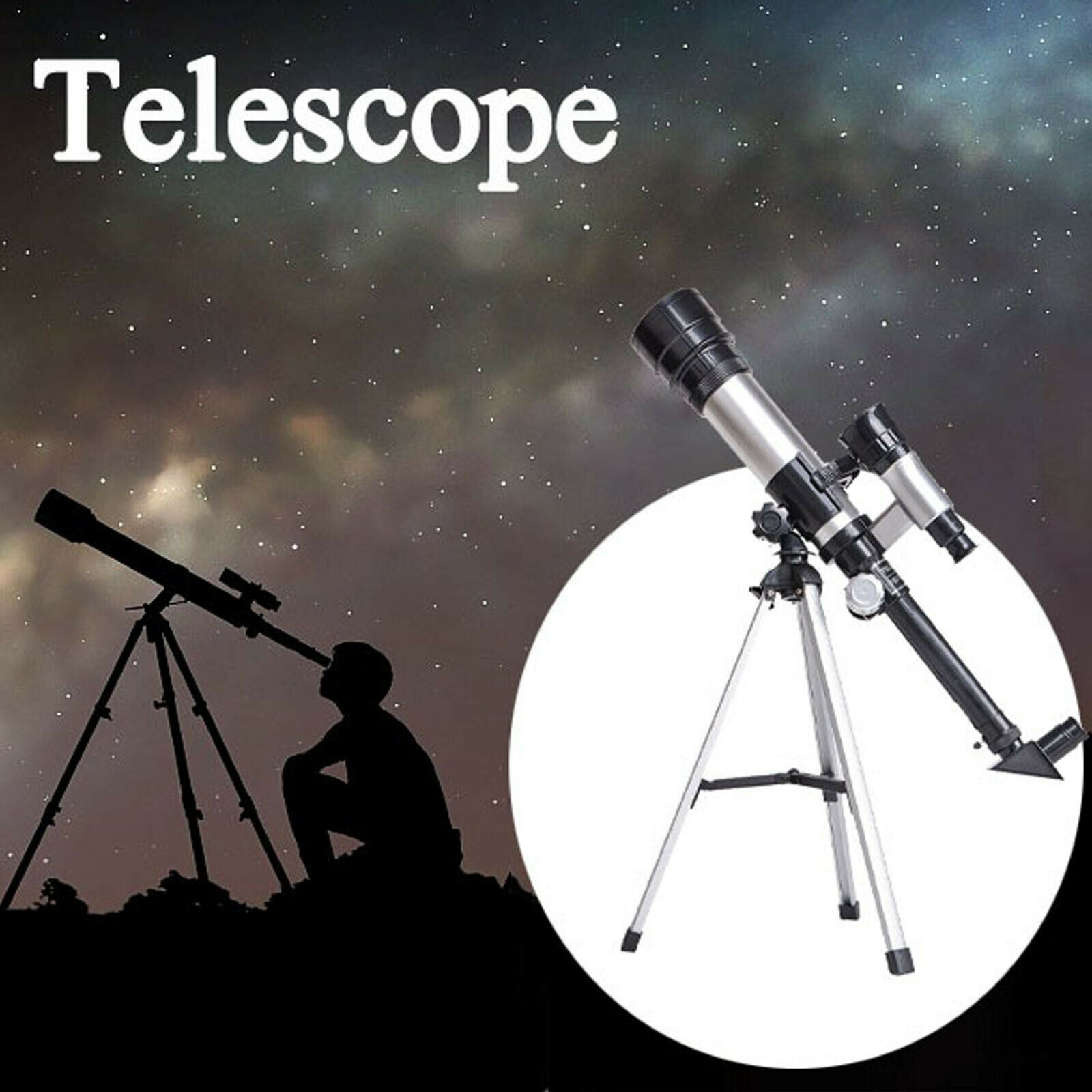 Astronomical Telescope With Tripod 60X Zoom HD Outdoor Monocular Moon AU