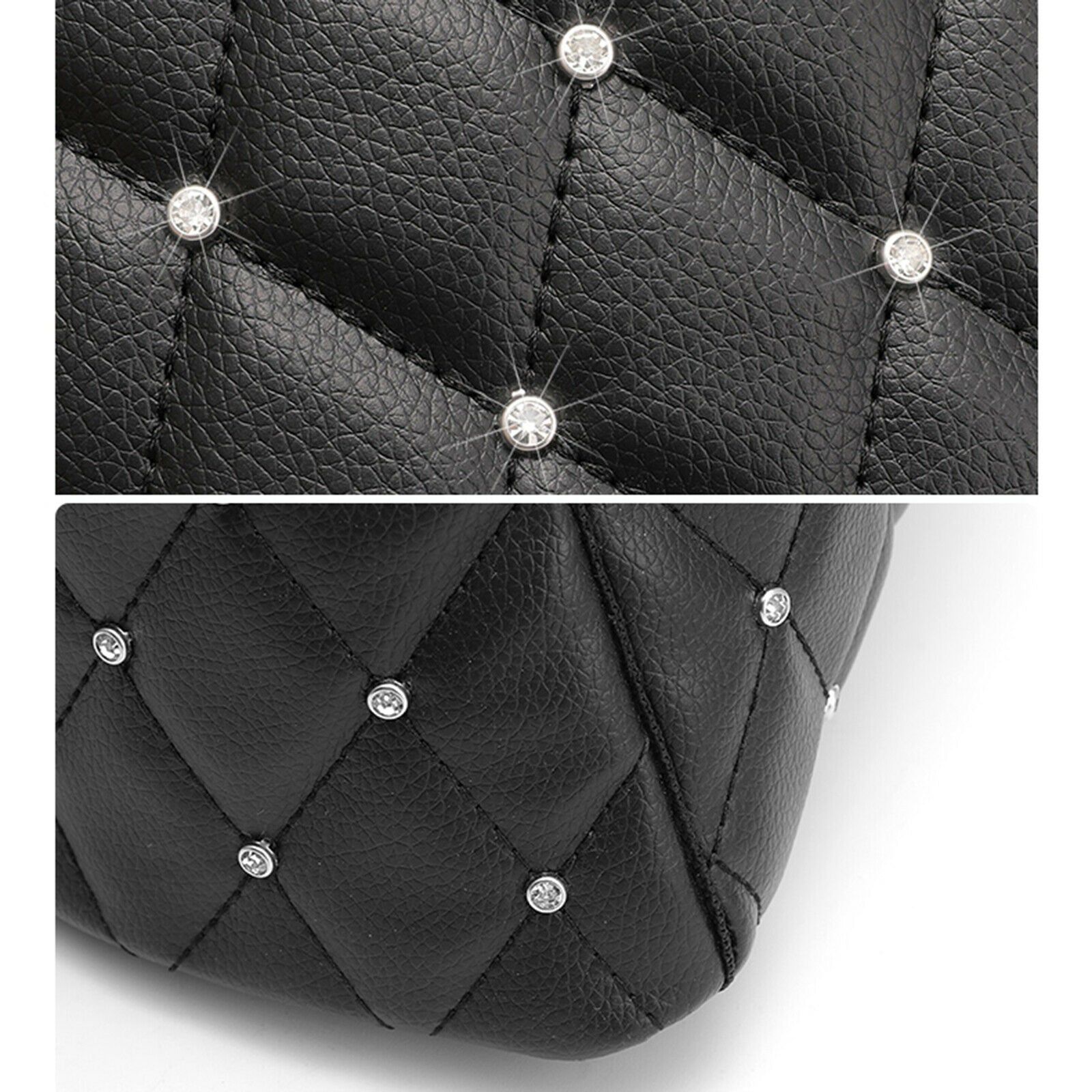 Car Net Pocket Handbag Holder Organize Nylon Between Car Seat Storage Black