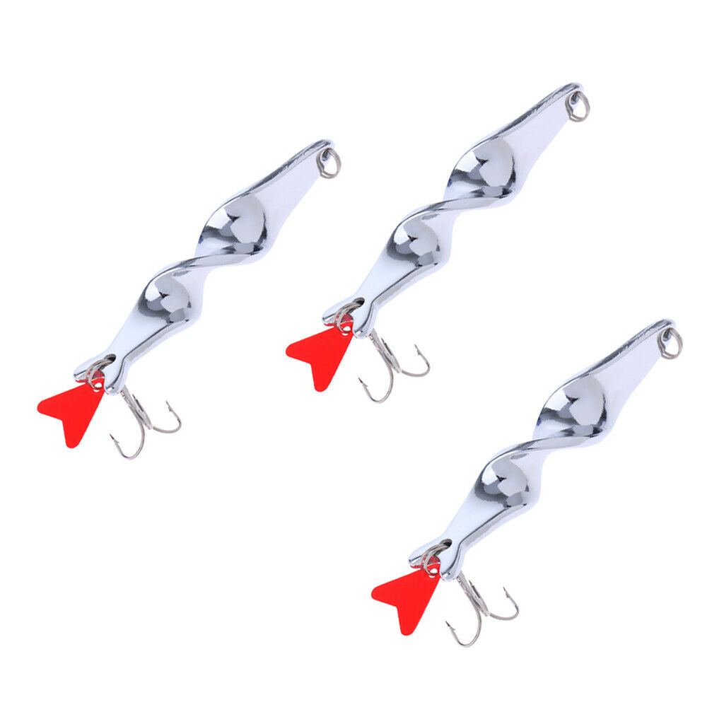 3Pcs Fishing Baits Fish Sequins Lure Hook