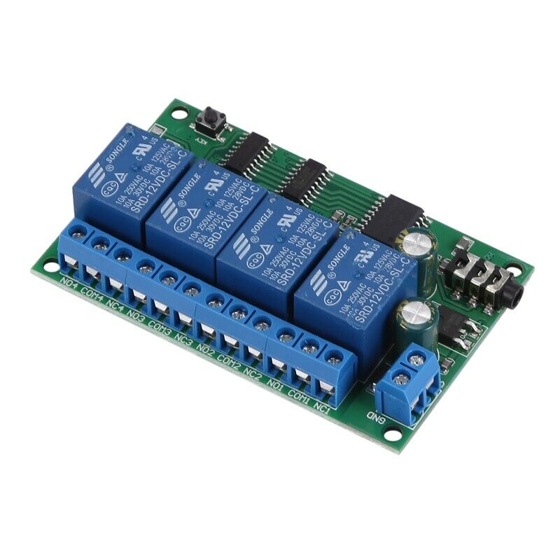 AD22B04 4 CH DTMF MT8870 Audio Decoder Smart Home Relay Controller Voice PhoneY8