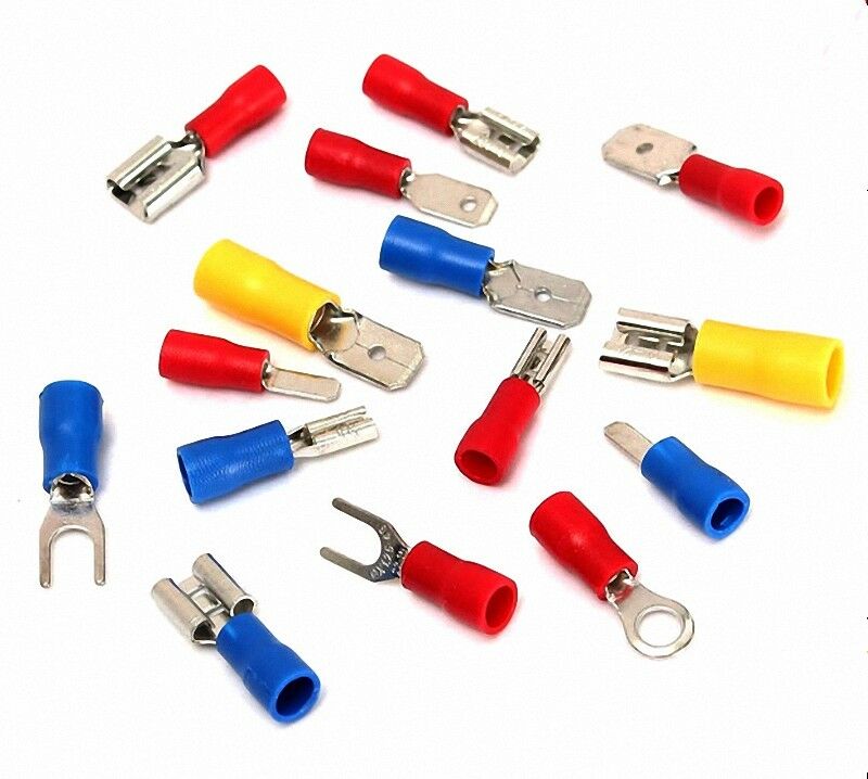 550Pcs Crimp Spade Terminal 22-10 AWG Insulated Female & Male Connector Kit [M1]