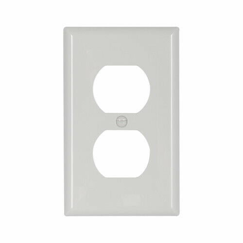1pcs- EATON 5132W Standard Size Duplex Receptacle Wallplates Nylon 1-Gang