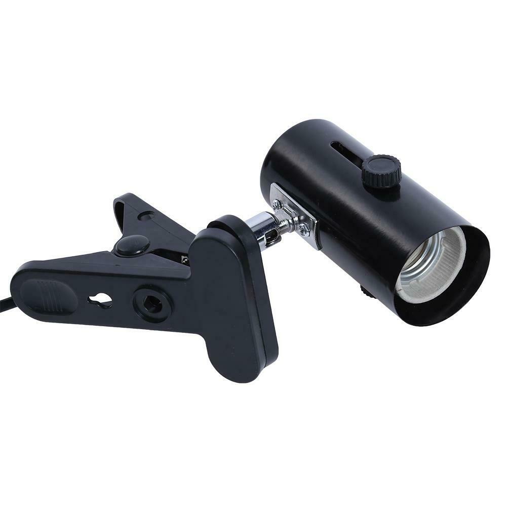 300W Metal Ceramic Heat UV UVB Lamp Light Holder Clamp Brooder Reptile US @