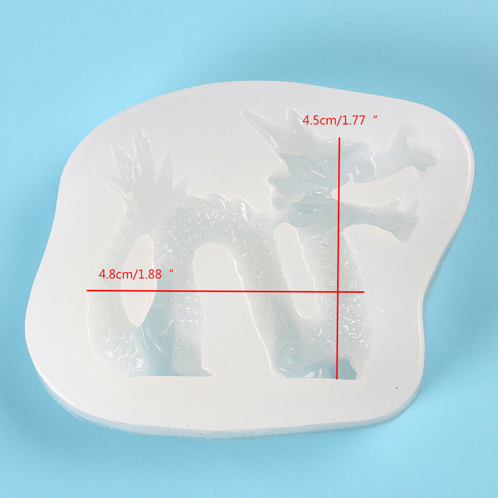 Chinese Traditional Dragon Silicone Molds Cake Fondant  Cookie Chocolate Baking
