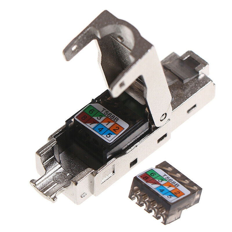New Tool-Free Shielded RJ45 Cat 7 Termination Plug Cat7 Plug Cat7 Connect.l8