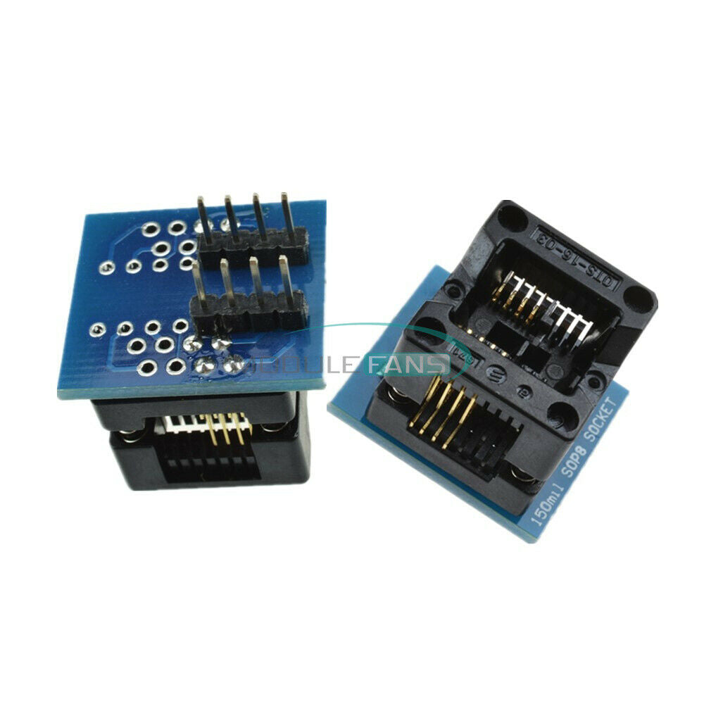 5PCS 150mil SOIC8 SOP8 to DIP8 EZ Programmer Adapter Socket Converter Module
