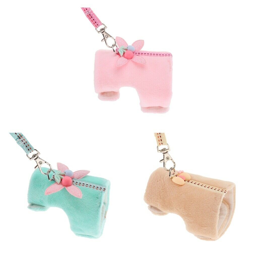 2 Set Soft Small Animal Pet Hamster Chinchilla Harness Vest Leash Lead S
