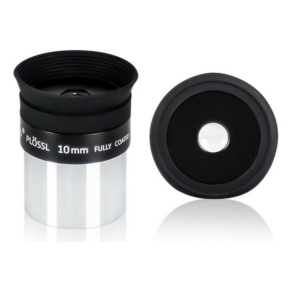 1.25'' 10mm Plossl PL Eyepiece Lens for Astronomy Telescope Accessory Black