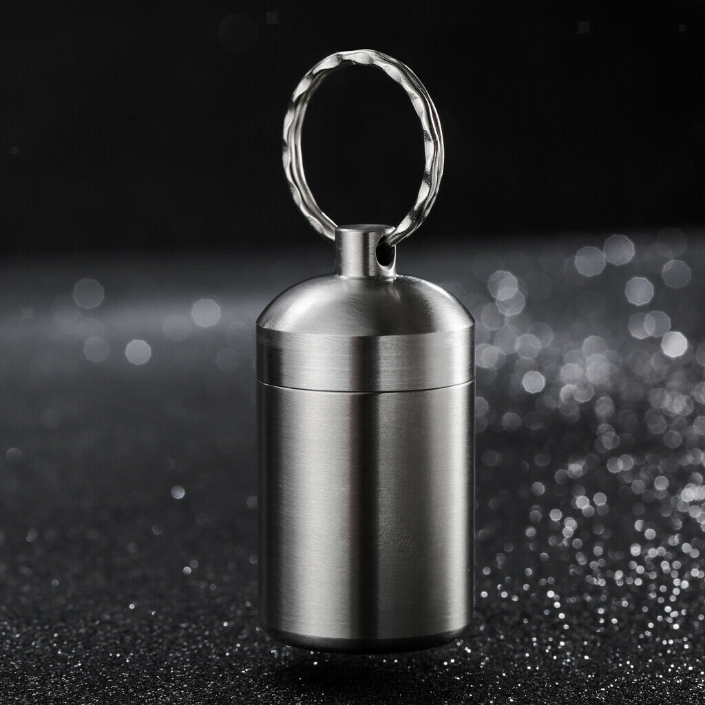 Waterproof Pill Container Box Bottle Case Keychain