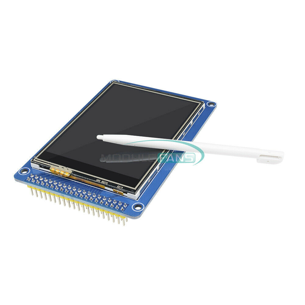2PCS 3.2"inch TFT LCD Display Module + Touch Panel & SD Card Cage for Arduino