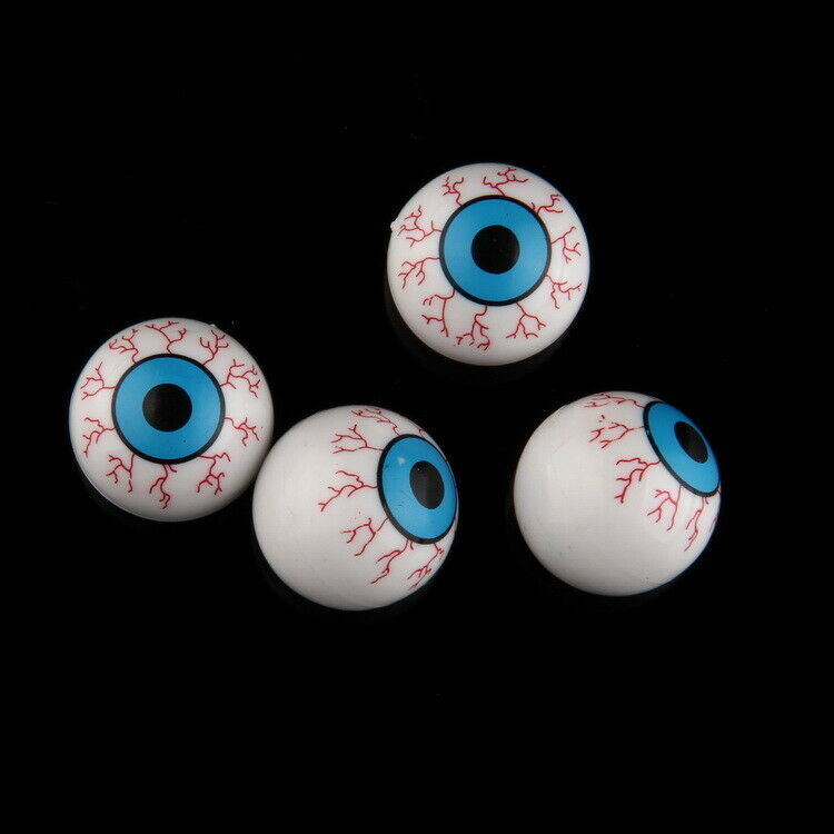 4Pcs Bloodshot Eye Blood Vessel Horror Scare CAR Tire Valve Stem Air Caps Cover