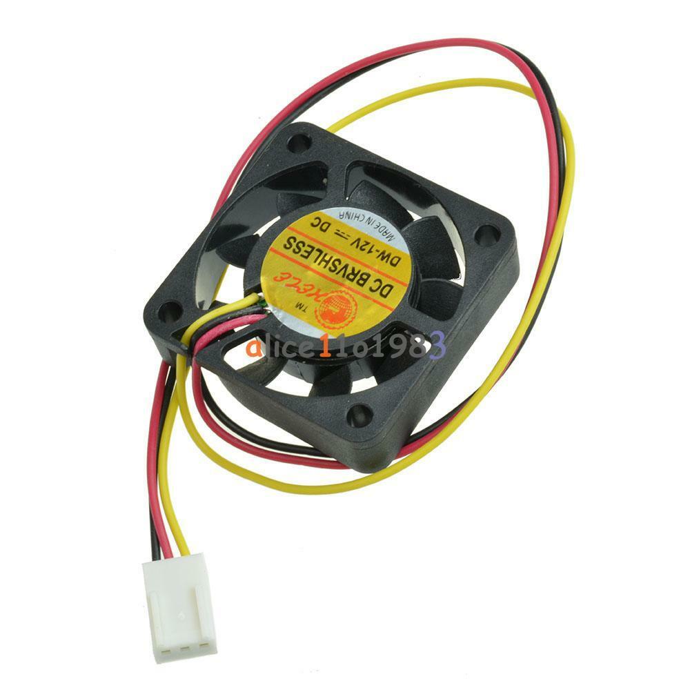 10Pcs 3 Pin 4cm Computer CPU Cooler Cooling Fan PC 4cm 40x40x10mm DC 12V