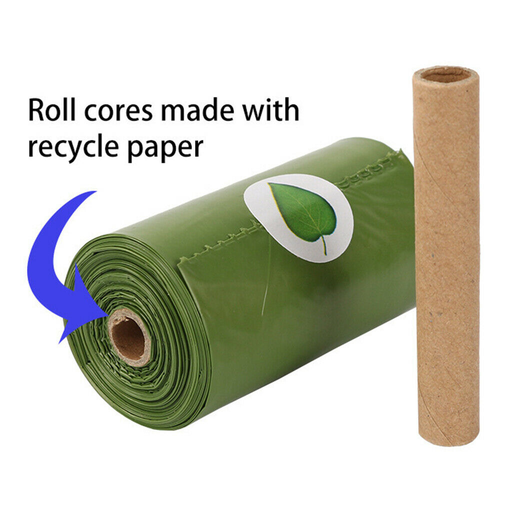 16Pack Dog Poop Bags w/ Dispenser Leak-Proof Unscented Compostable Outdoor