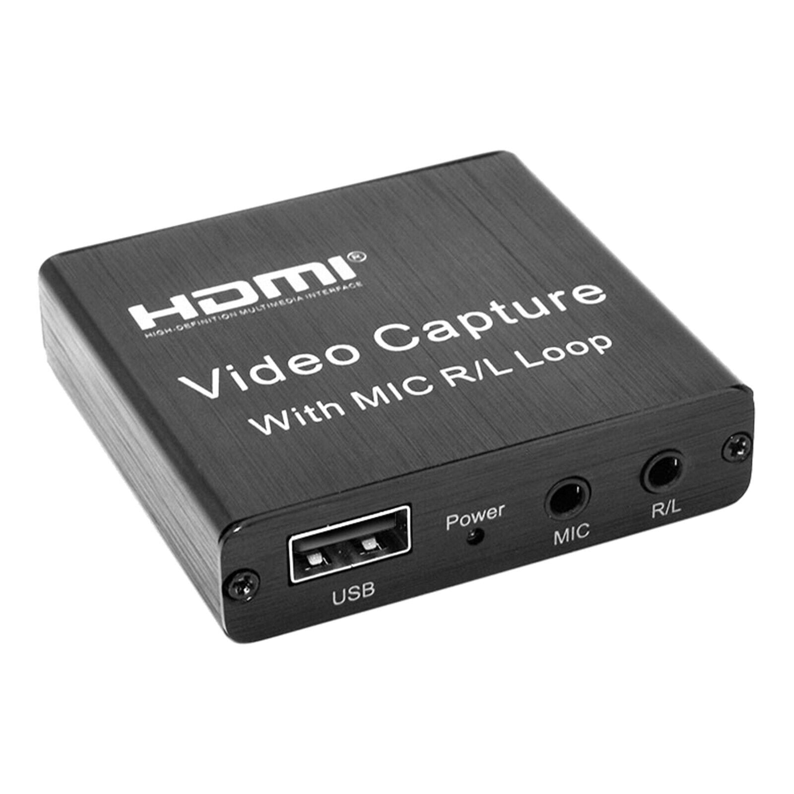 USB Video Capture Card 1080P with   Loop Mic for Camcorder Live Stream Games