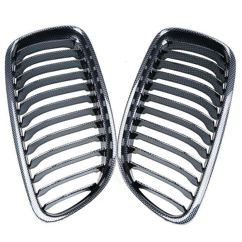 For BMW 3-Series E90 E91 328i 335i 2008-2011 Carbon Fiber Front Kidney Grille