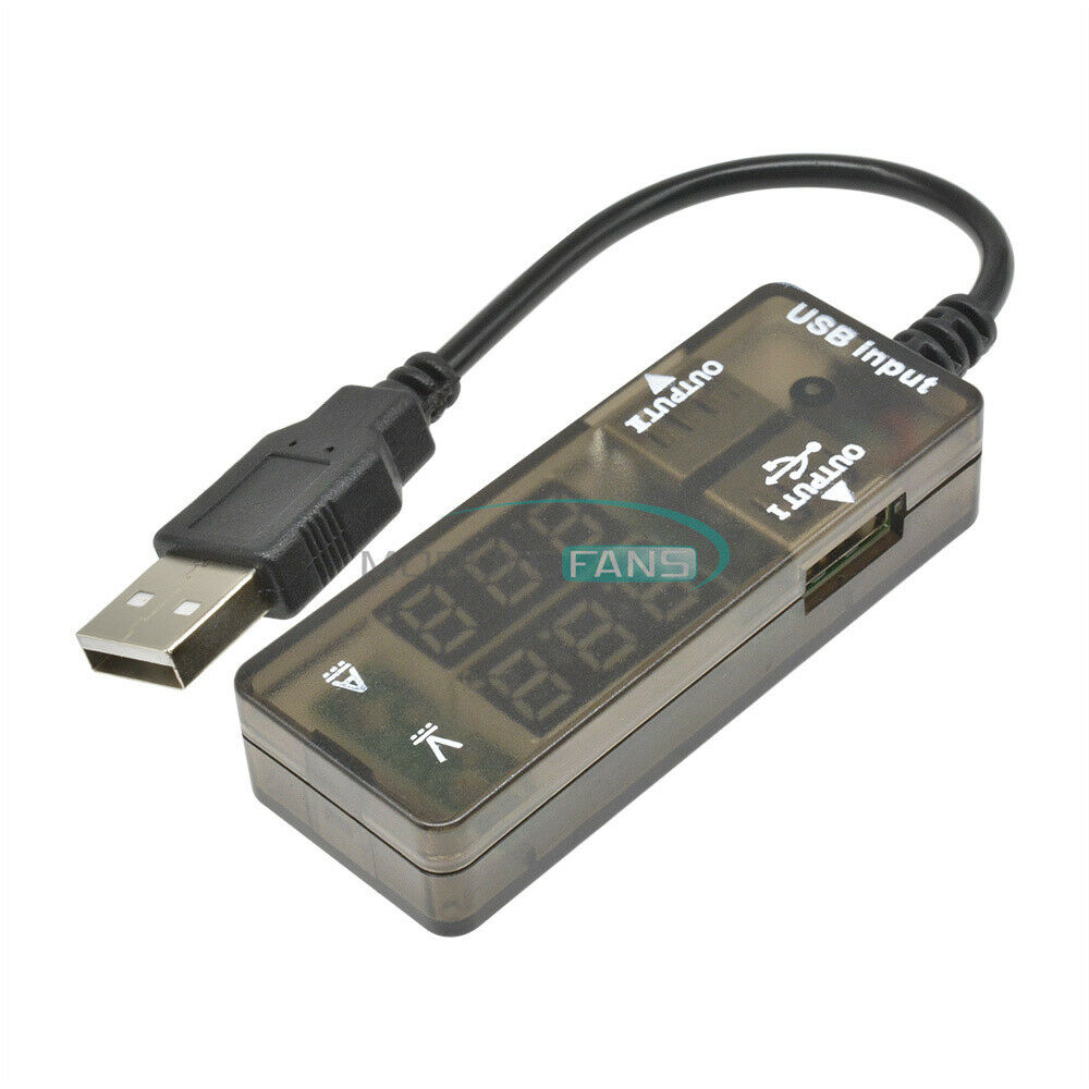 LED Red USB Charger Doctor Voltage Current Meter Tester Power Detector Cable