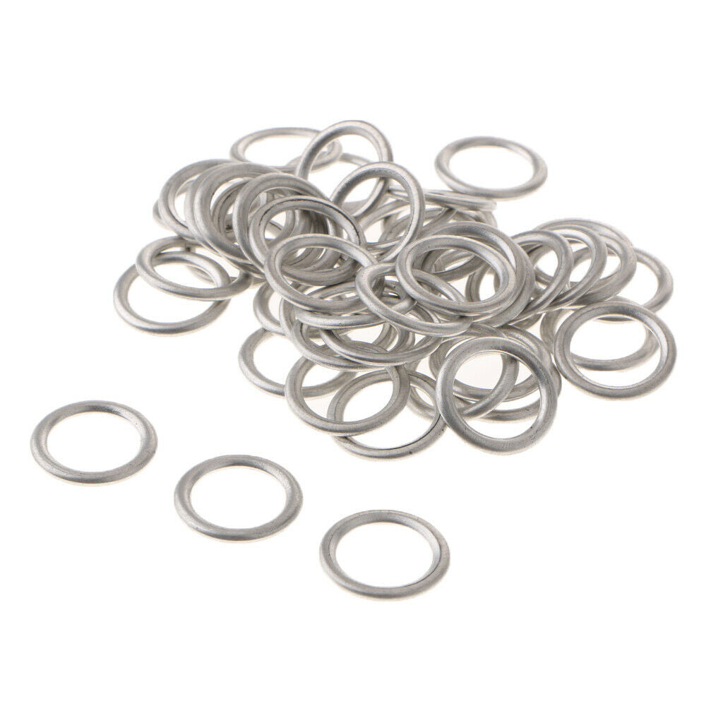 50 Pieces Car Oil Drain Plug O Rings for Audi S4 A4 Q5 VW Touareg
