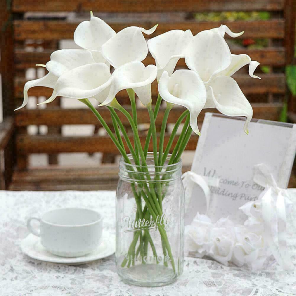 1x Artificial Calla Lily Flower Silk Flower Wedding Decor Bouquet new Best