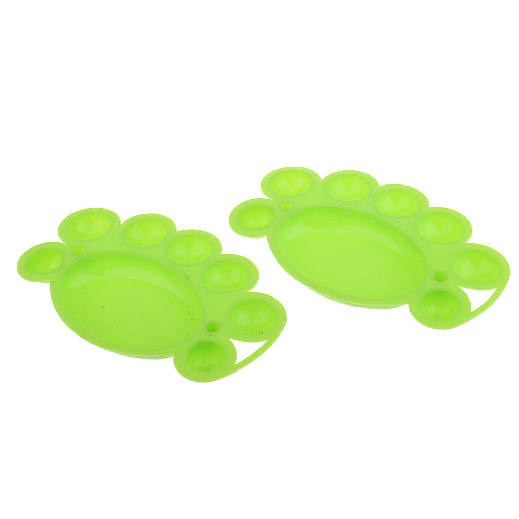 2pcs Nail Art DIY Color Mixing Plate Tool Painting Drawing Palette Random