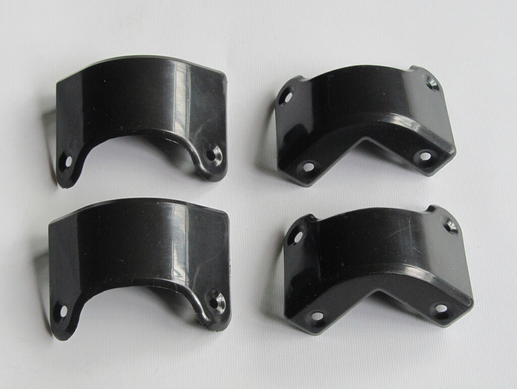 4x Black Plastic Guitar AMP Amplifier Cabinet Corner Back/Rear for Marshall